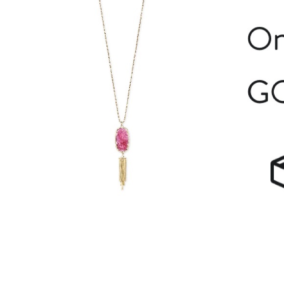 Kendra Scott Rayne Pendant Gold Berry Illusion - Picture 2 of 9